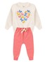 Conjunto Infantil Menina Moletom Peluciado Flowers