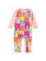 Macacão Bebê Menina Suedine M/Longa Colorful Cats