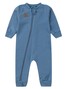Macacão Bebê Menino Moletom M/Longa Indigo