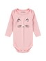 Kit Body Bebê Menina Suedine Cat
