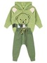 Conjunto Infantil Menino Moletom Peluciado com Capuz Baby Bear