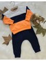 Conjunto Infantil Menino Moletom Peluciado Recortes Mescla