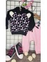 Conjunto Infantil Menina Moletom Peluciado com Capuz Cat Paws