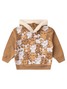 Conjunto Infantil Menina Moletom Peluciado com Capuz Colorful Cats
