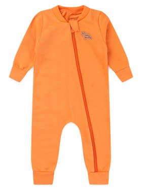 Macacão Bebê Menina Moletom M/Longa Cenoura