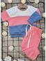 Conjunto Infantil Menina Moletom Peluciado Recortes Off White