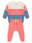 Conjunto Infantil Menina Moletom Peluciado Recortes Off White