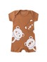 Kit Macacão Bebê Menino Suedine Urso