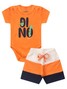 Conjunto Bebê Menino Body e Bermuda Moletinho Dino