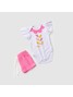 Conjunto Bebê Menina Body e Shorts Moletinho Flor