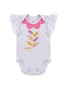Conjunto Bebê Menina Body e Shorts Moletinho Flor