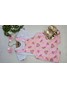Conjunto Jardineira Bebê Menina Suedine Melancia