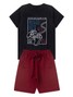 Conjunto Infantil Menino Camiseta Bermuda Game On