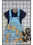 Conjunto Jardineira Bebê Menino Suedine Forest