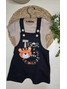 Conjunto Jardineira Bebê Menino Suedine Tiger