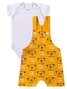 Conjunto Jardineira Bebê Menino Suedine Little Bear