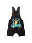 Conjunto Jardineira Bebê Menino Suedine Fast  And Fun