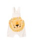 Conjunto Jardineira Bebê Menino Suedine Lion