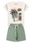 Conjunto Infantil Menino Camiseta Bermuda Fun Shine