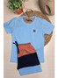 Conjunto Infantil Menino Camiseta Bermuda Lobo