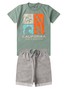 Conjunto Infantil Menino Camiseta Bermuda California