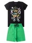 Conjunto Infantil Menino Camiseta Bermuda Bear Boy