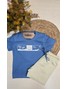 Conjunto Infantil Menino Camiseta Bermuda Praia