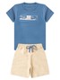 Conjunto Infantil Menino Camiseta Bermuda Praia