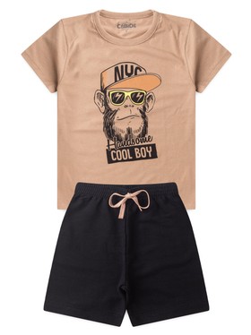 Conjunto Infantil Menino Camiseta Bermuda Cool Boy