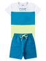 Conjunto Infantil Menino Camiseta Bermuda Colorful