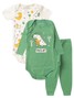 Kit Body Bebê Menino Suedine Hello