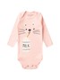 Kit Body Bebê Menina Suedine Milk