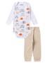 Conjunto Body Bebê Unissex Suedine Rainbow