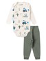 Conjunto Body Bebê Menino Suedine  Máquinas