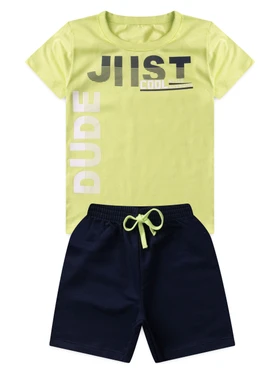 Conjunto Infantil Menino Camiseta Bermuda Just