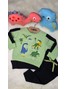 Conjunto Infantil Menino Moletom Peluciado Dino