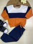 Conjunto Infantil Menino Moletom Peluciado Recortes