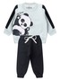 Conjunto Infantil Menino Moletom Peluciado Panda