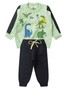 Conjunto Infantil Menino Moletom Peluciado Dino