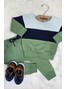 Conjunto Infantil Menino Moletom Peluciado Verde Floresta