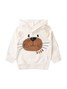 Conjunto Infantil Menino Moletom Peluciado com Capuz Off White