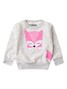 Conjunto Infantil Menina Moletom Peluciado Mescla
