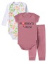 Kit Body Bebê Menina Suedine Mommy's
