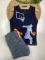 Conjunto Infantil Menino Regata Bermuda Basquete