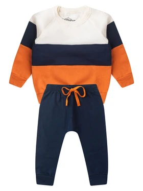 Conjunto Infantil Menino Moletom Peluciado Recortes