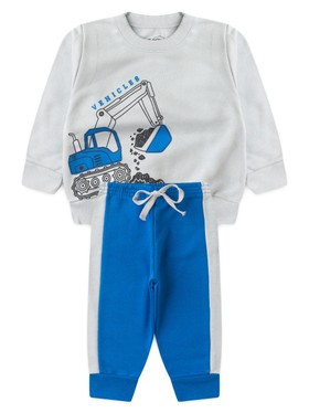 Conjunto Infantil Menino Moletom Peluciado Vehicles