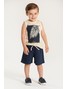 Conjunto Infantil Menino Regata Bermuda Gelo