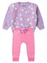 Conjunto Infantil Menina Moletom Peluciado Lilás
