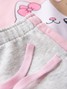 Conjunto Infantil Menina Moletom Peluciado Rosa