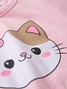 Conjunto Infantil Menina Moletom Peluciado Rosa